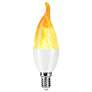 1.5W Flickering Flame Non-Dimmable LED Candelabra Light Bulb 2 Pack