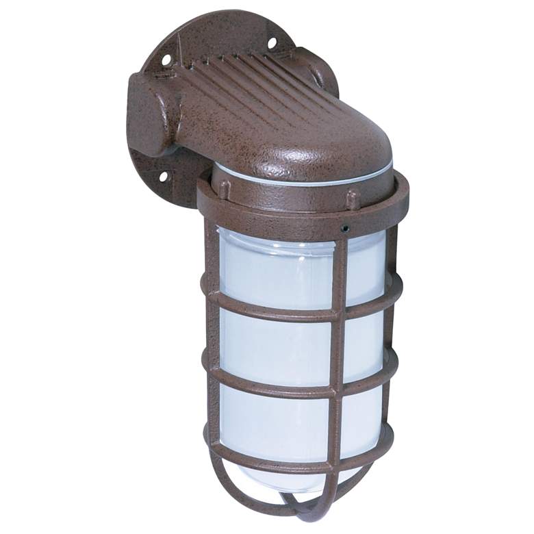 Image 1 1 Light - 10" - Industrial Style - Wall Mount with Frosted Glass