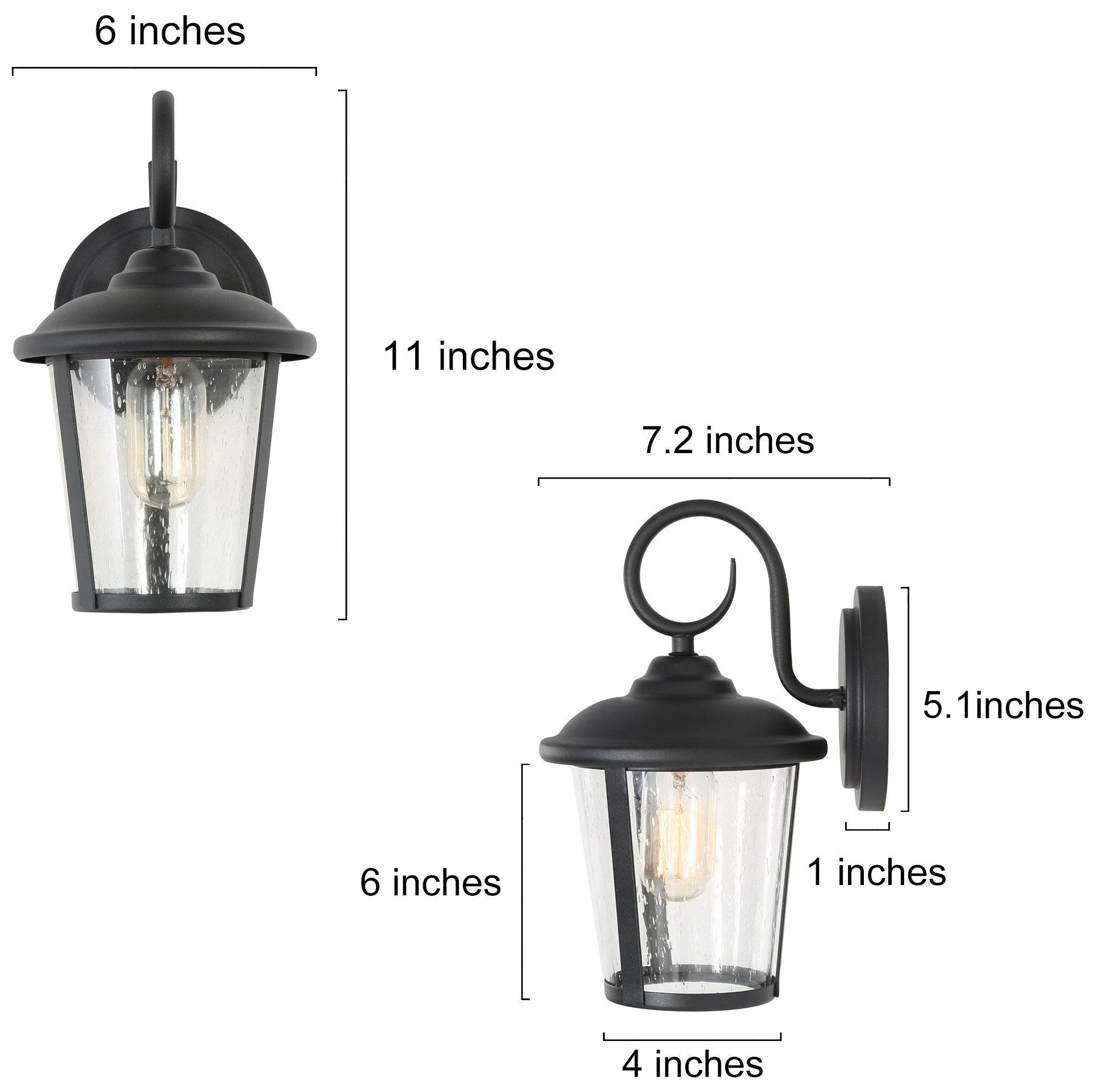 Image 5 1-Light 11"H Classic Black Wall Lamp more views
