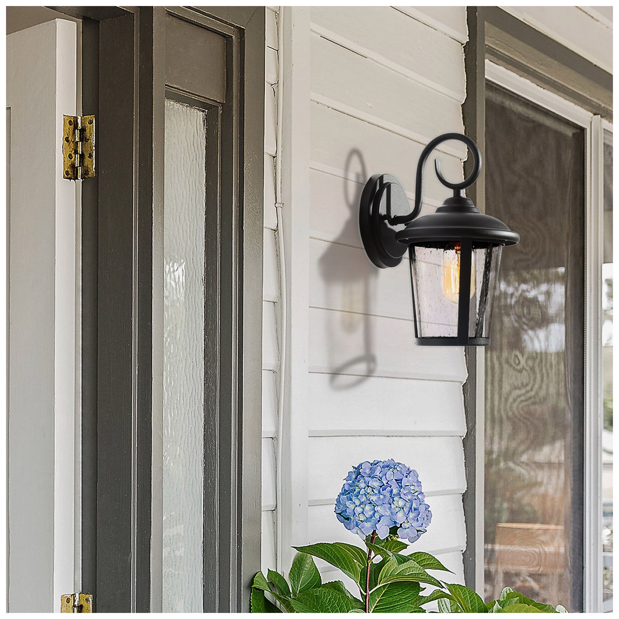Image 7 1-Light 11"H Classic Black Wall Lamp more views