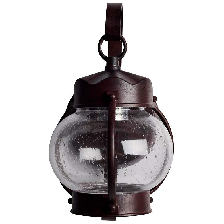 Image 5 1 Light; 11 in.; Wall Lantern; Onion Lantern with Clear Seed Glass more views