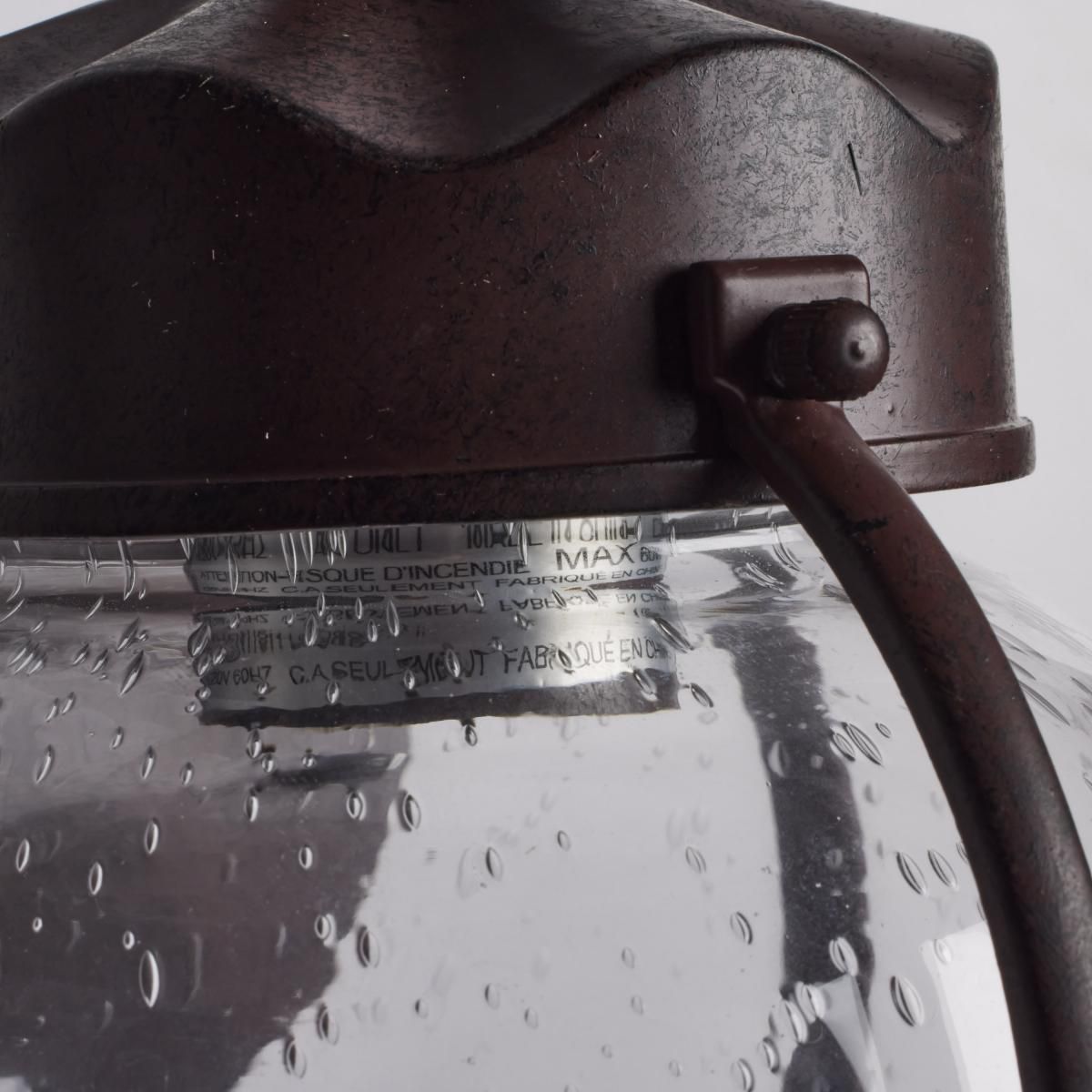 Image 7 1 Light; 11 in.; Wall Lantern; Onion Lantern with Clear Seed Glass more views