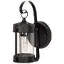 1 Light; 11 in.; Wall Lantern; Piper Lantern with Clear Seed Glass