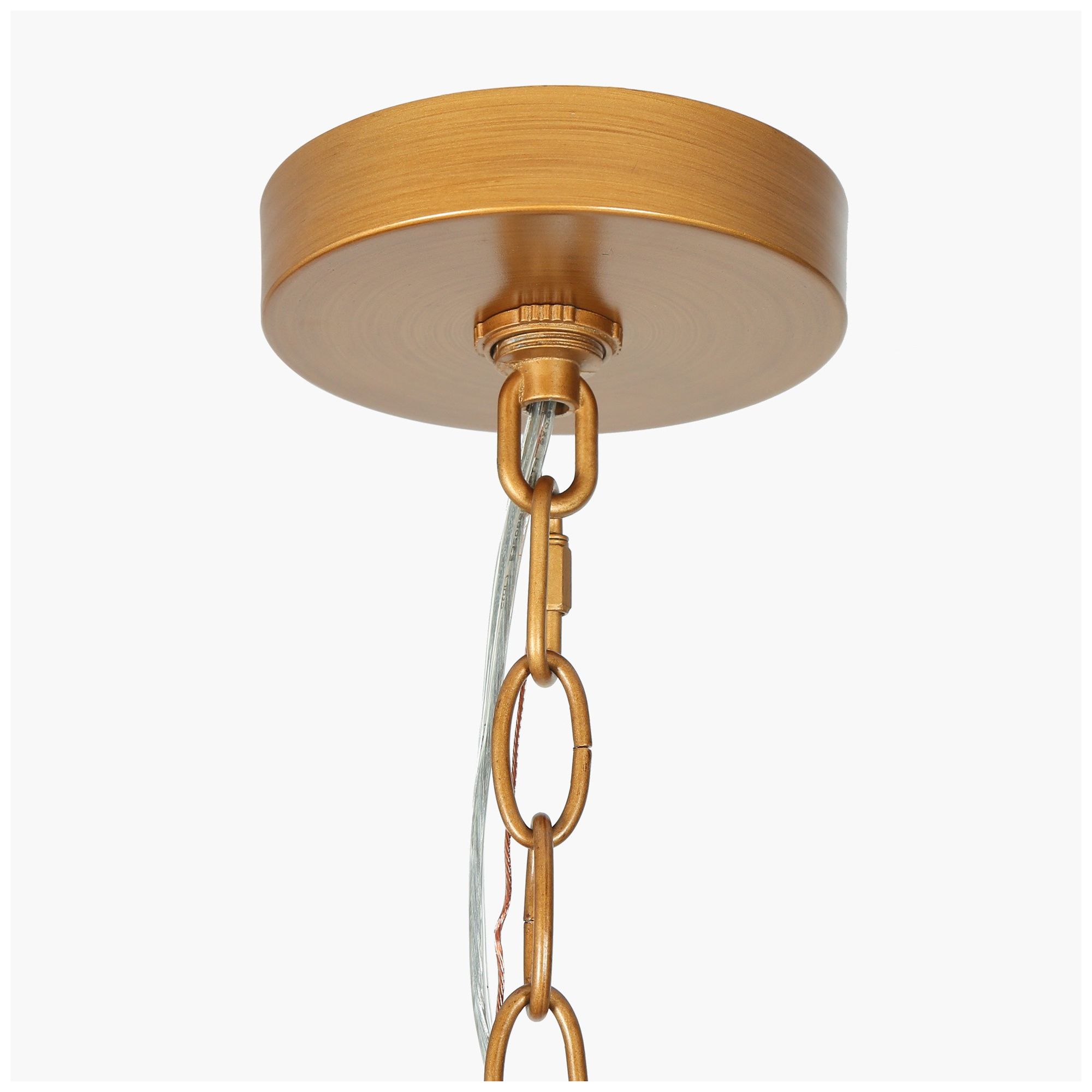 Image 4 1-Light 11"W Waterfall Antique Gold Pendant Lights more views