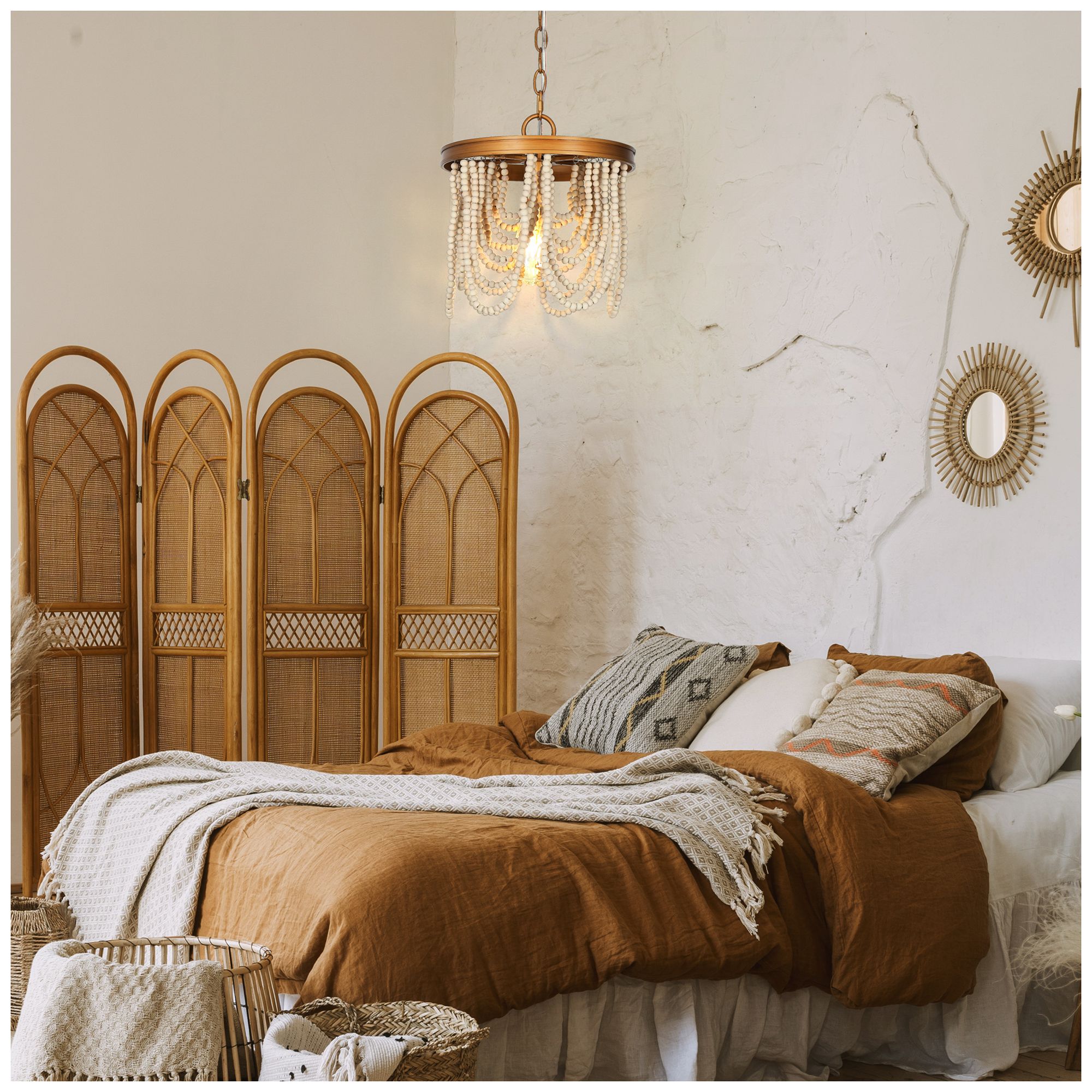 Image 7 1-Light 11"W Waterfall Antique Gold Pendant Lights more views