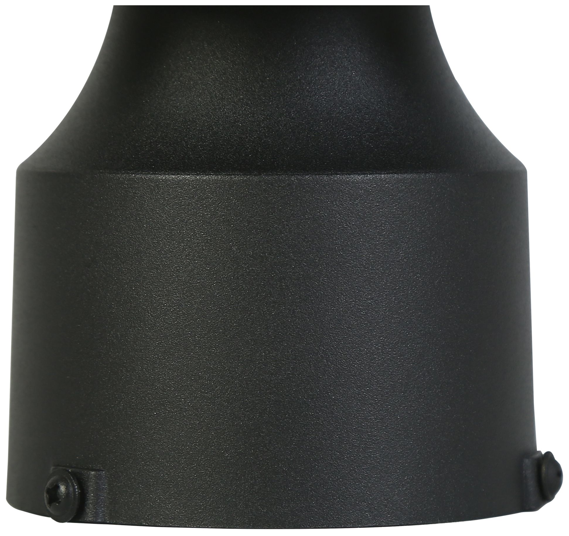 Image 5 1-Light 12.6"H Cylinder Black Post Lamp more views