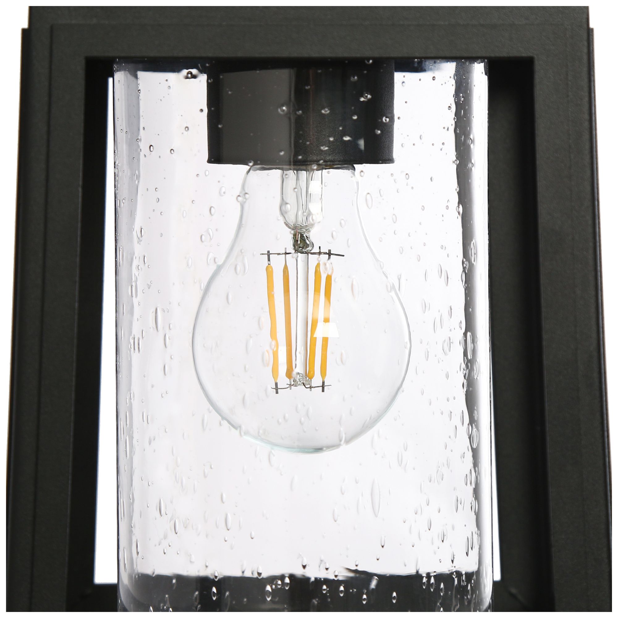 Image 4 1-Light 12"H Rectangle Brushed Black and Dark Gold  Wall Lamp more views