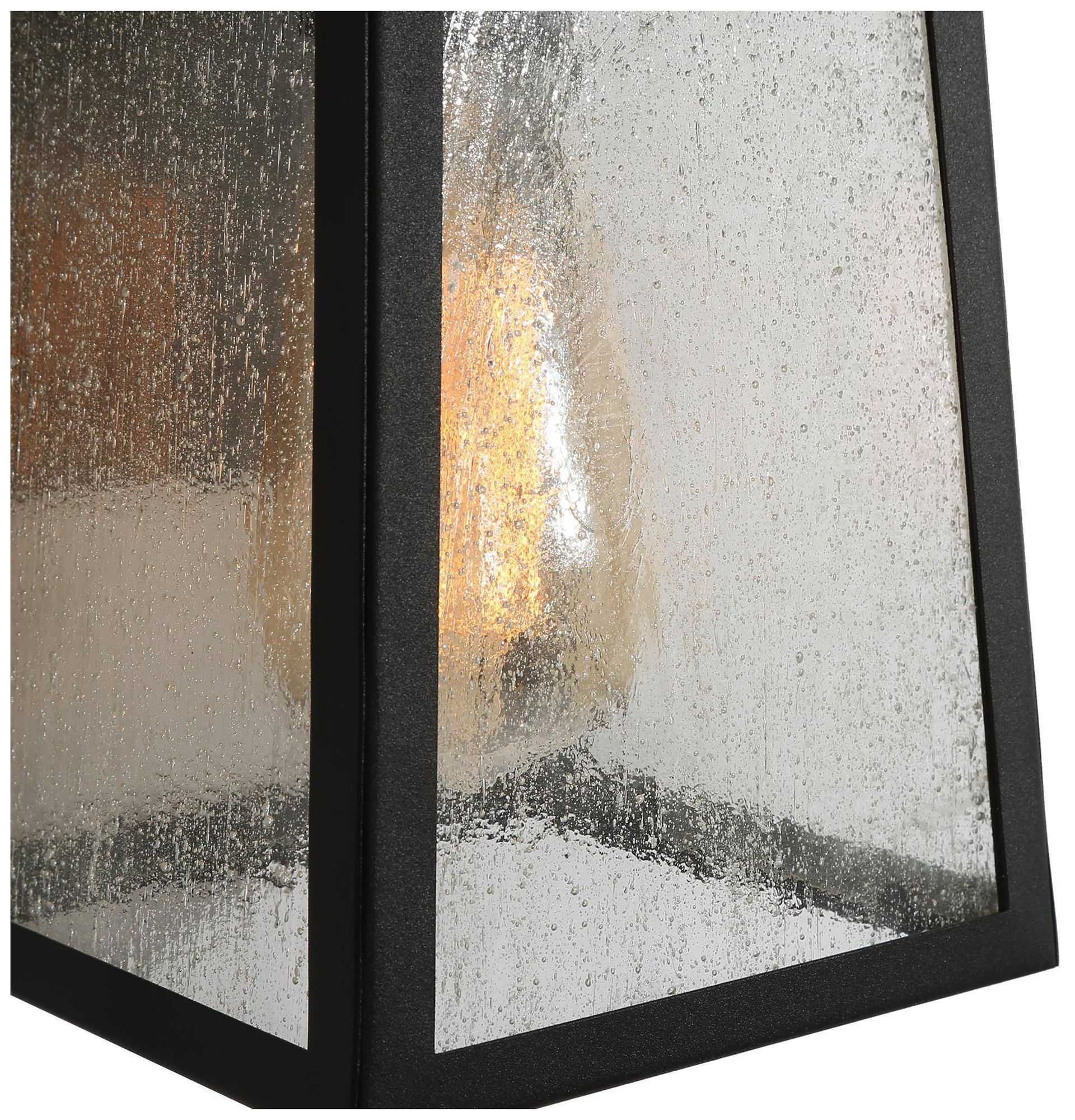 Image 3 1-Light 13.5"H Geometric Black Wall Lamp more views