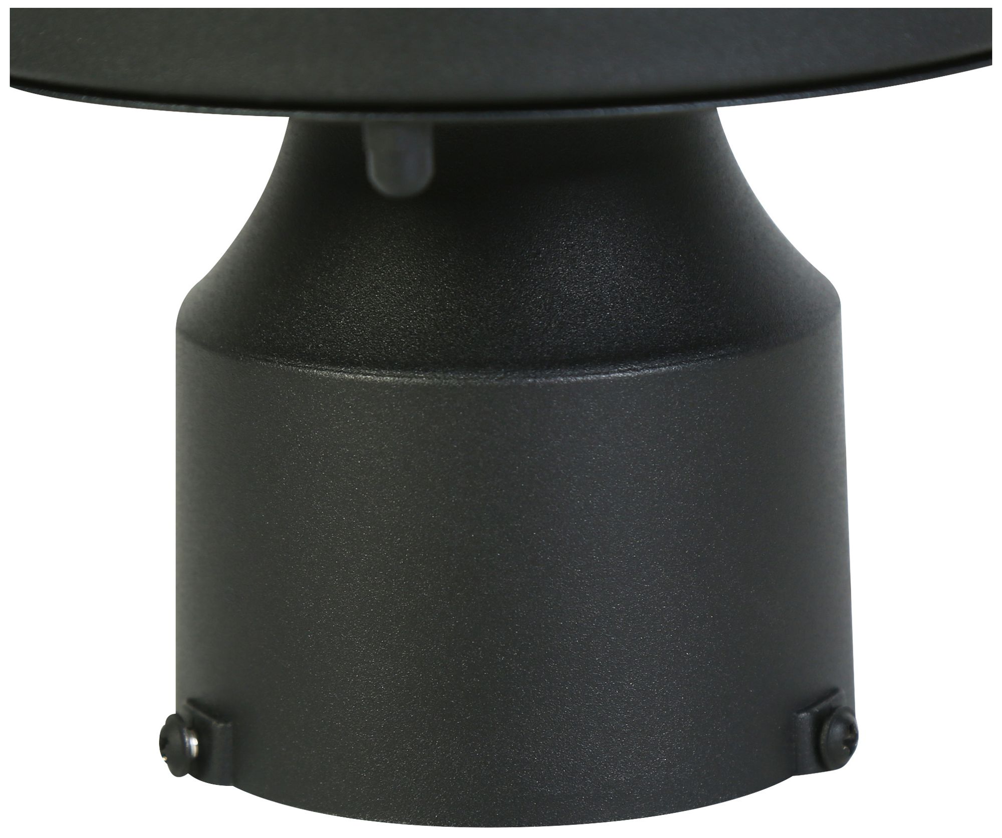 Image 4 1-Light 13"H Cylinder Black Post Lamp more views