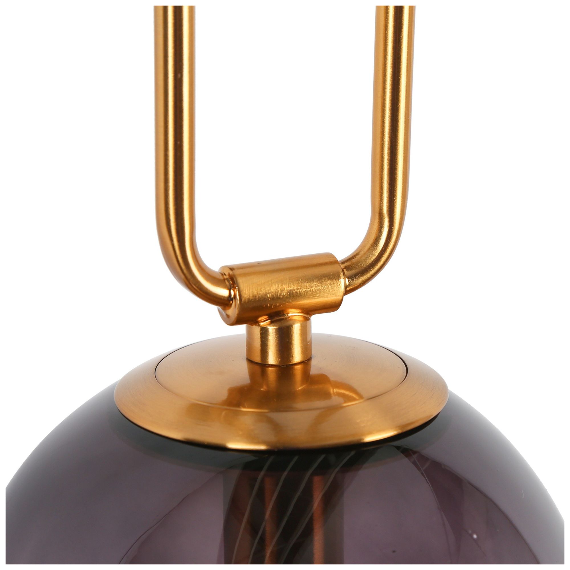 Image 4 1-Light 14.6"H Globe Matt Black and Plated Brass Wall Lamp more views