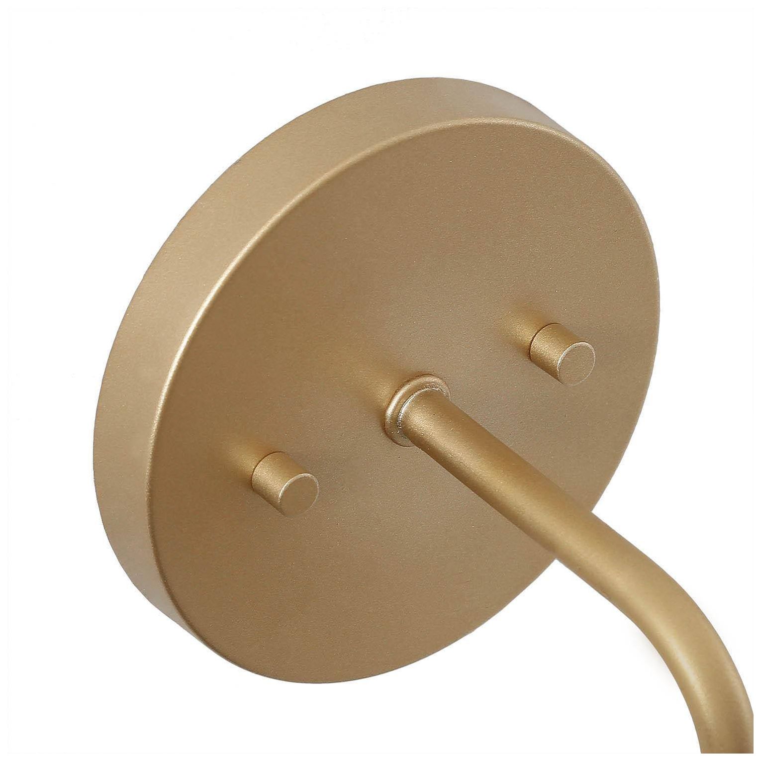 Image 3 1-light 16.1"H Geometric Gold Wall Lamp more views