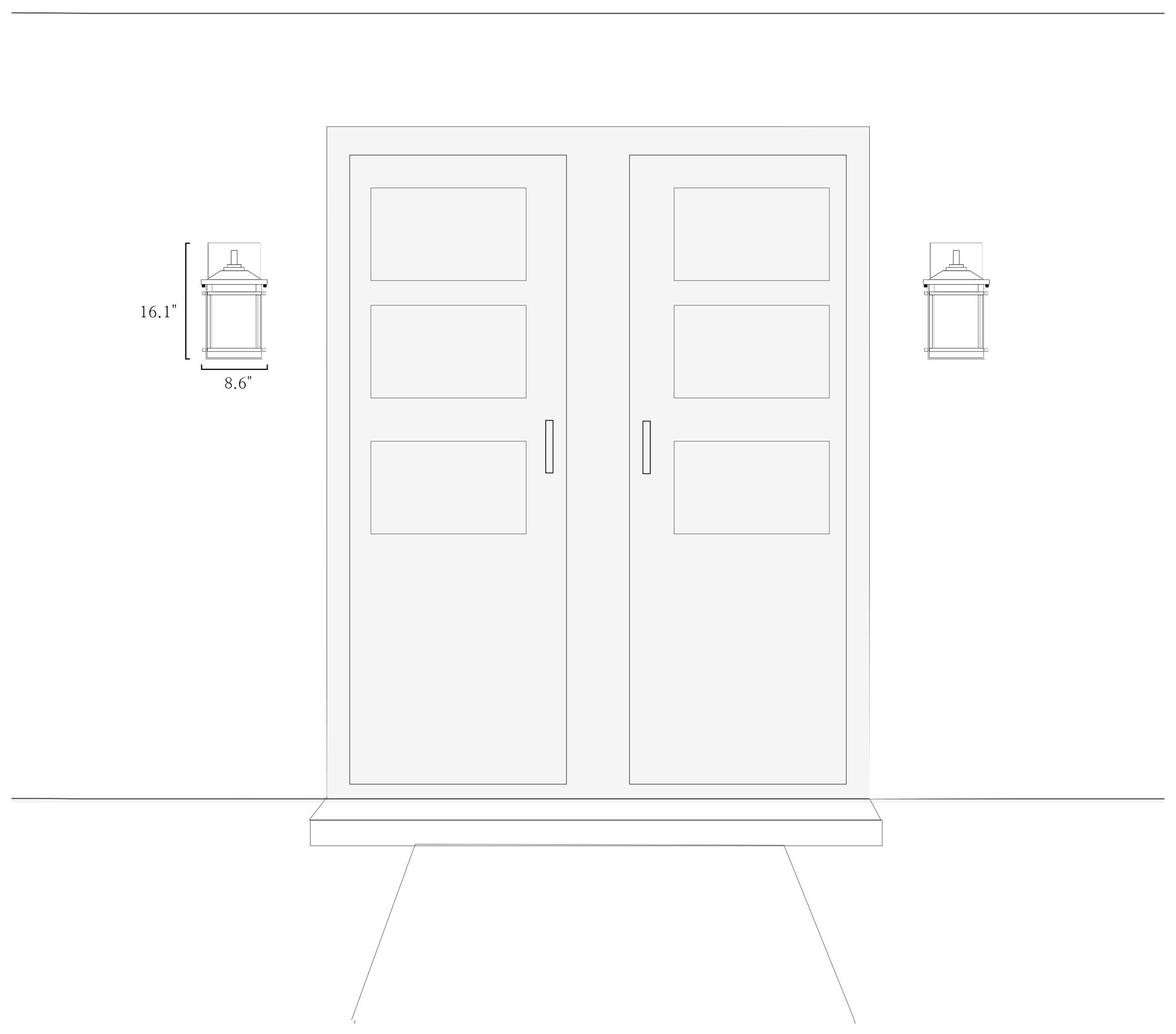 Image 6 1-Light 16"H Geometric Brushed Black Wall Lamp more views