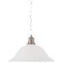 1 Light; 16 in.; Pendant with Frosted White Glass