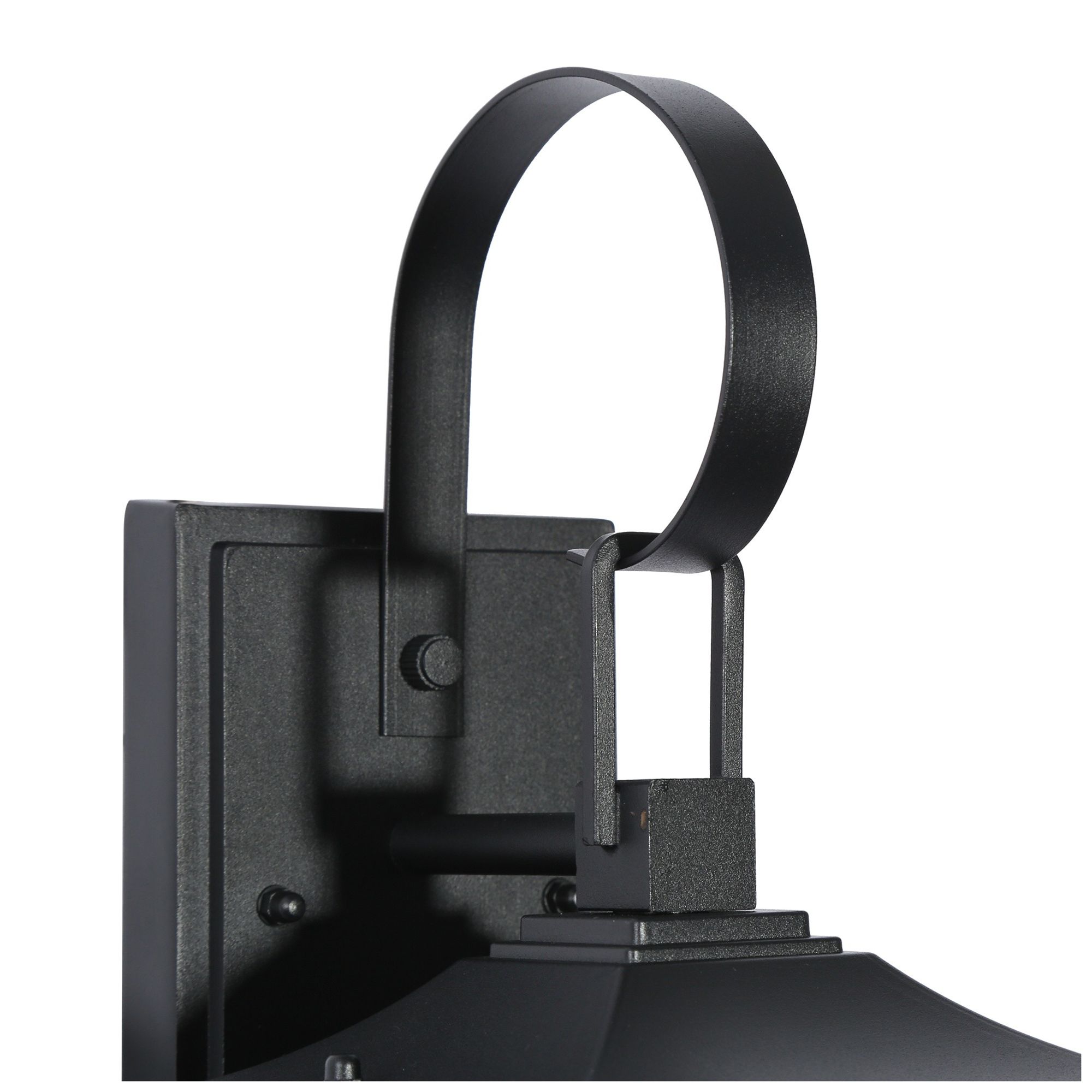 Image 3 1-Light 17.3"H Rectangle Brushed Black Wall Lamp more views