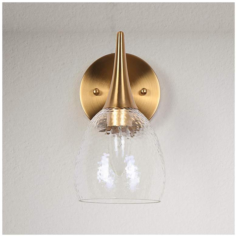 Image 2 1-Light 5.1" Wide Gold Bath Light more views
