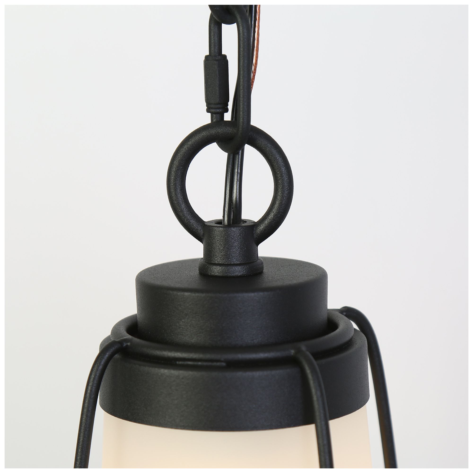 Image 2 1-Light 5.5"W Bell Black Pendant Lights more views