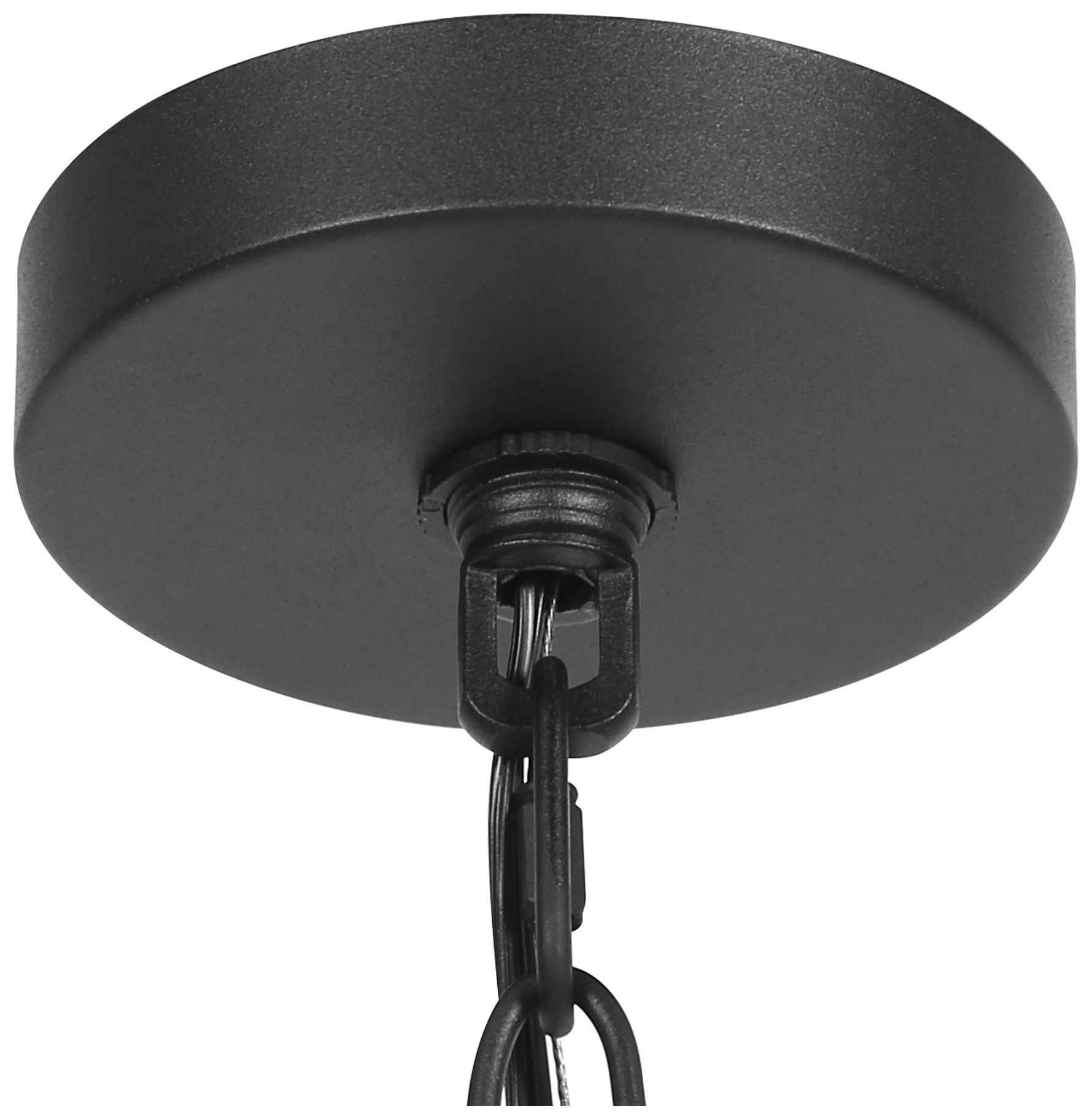 Image 3 1-Light 5.5"W Bell Black Pendant Lights more views