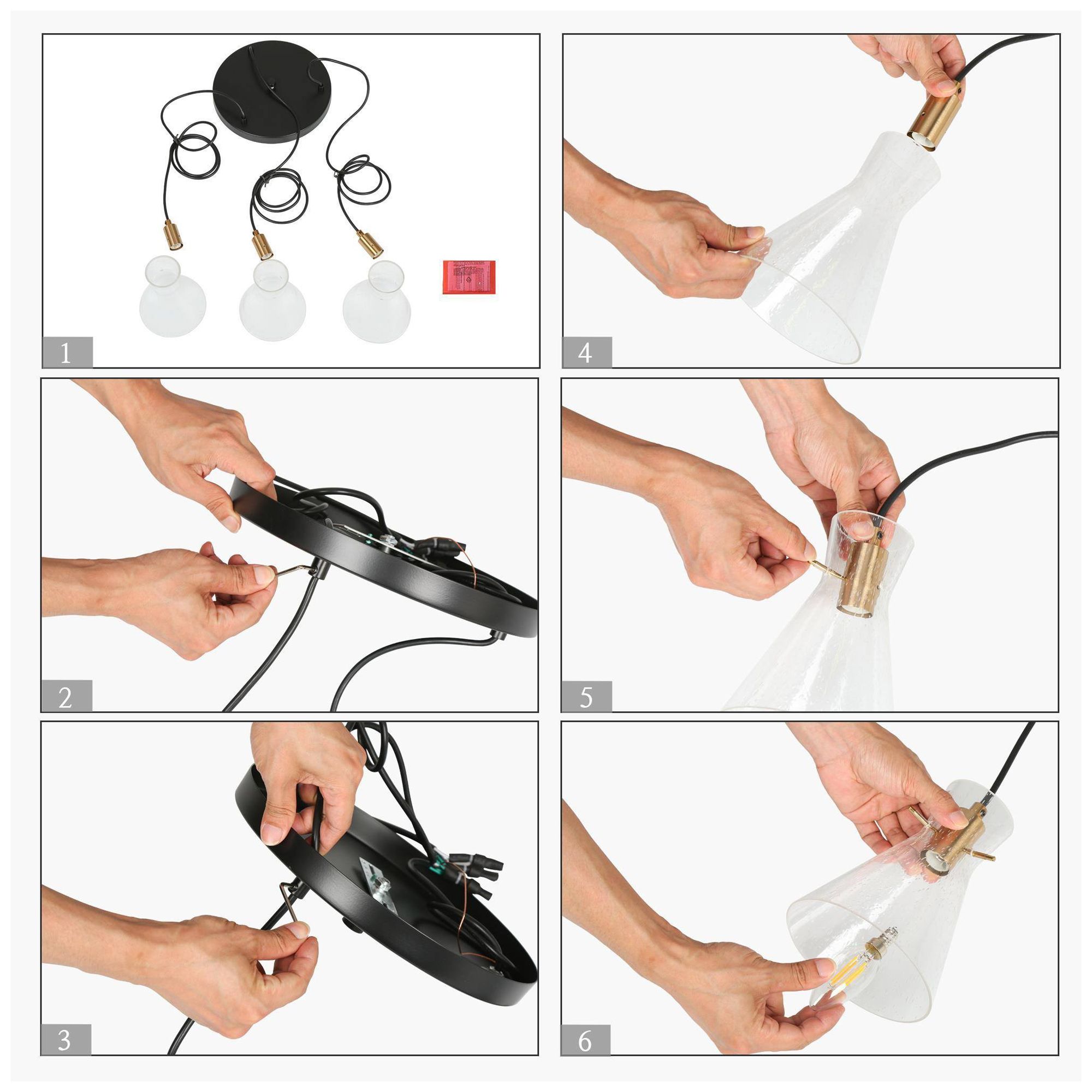 Image 6 1-Light 5.5"W Tapered Electroplated Natural Copper Pendant Lights more views