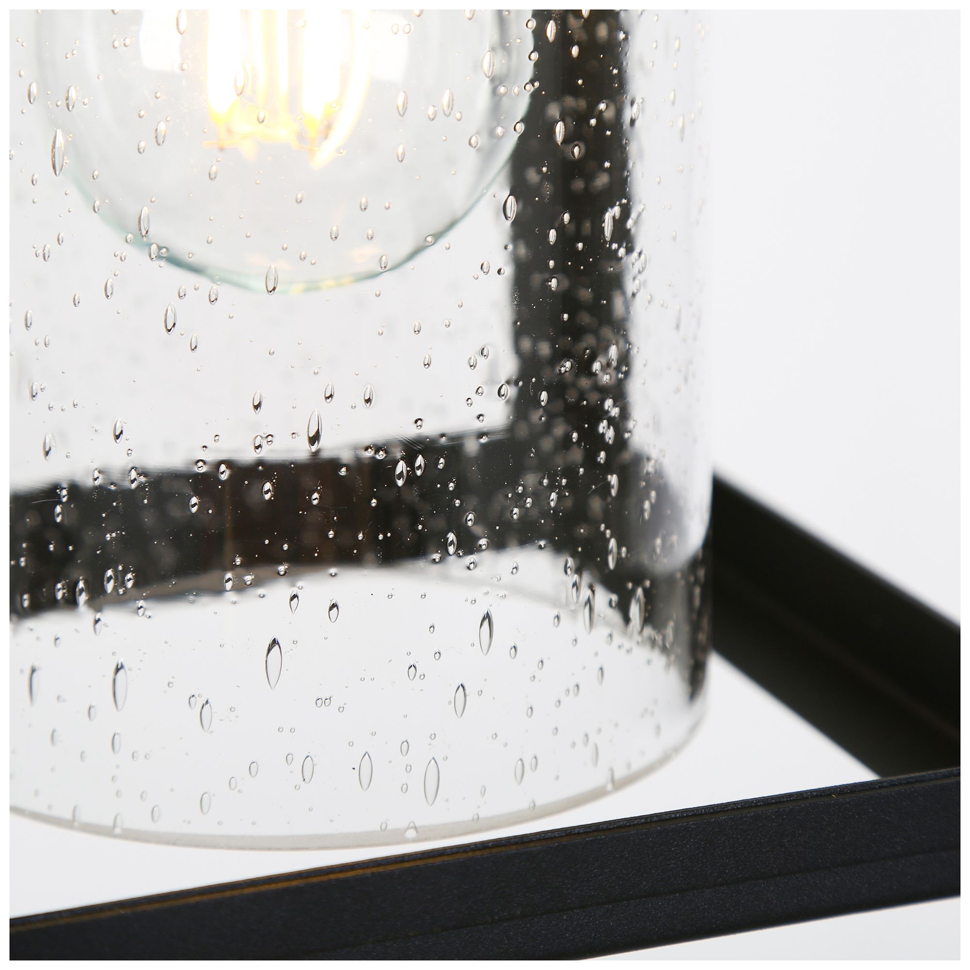 Image 3 1-Light 5.9"W Rectangle Black Pendant Lights more views
