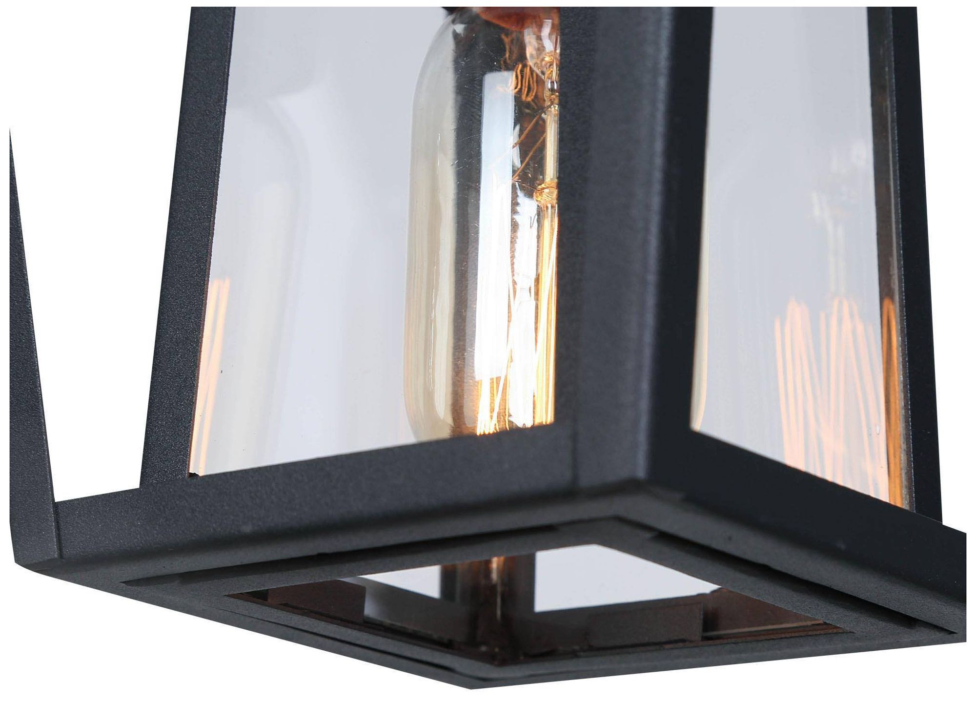 Image 3 1-Light 6.1"W Geometric Black Pendant Lights more views