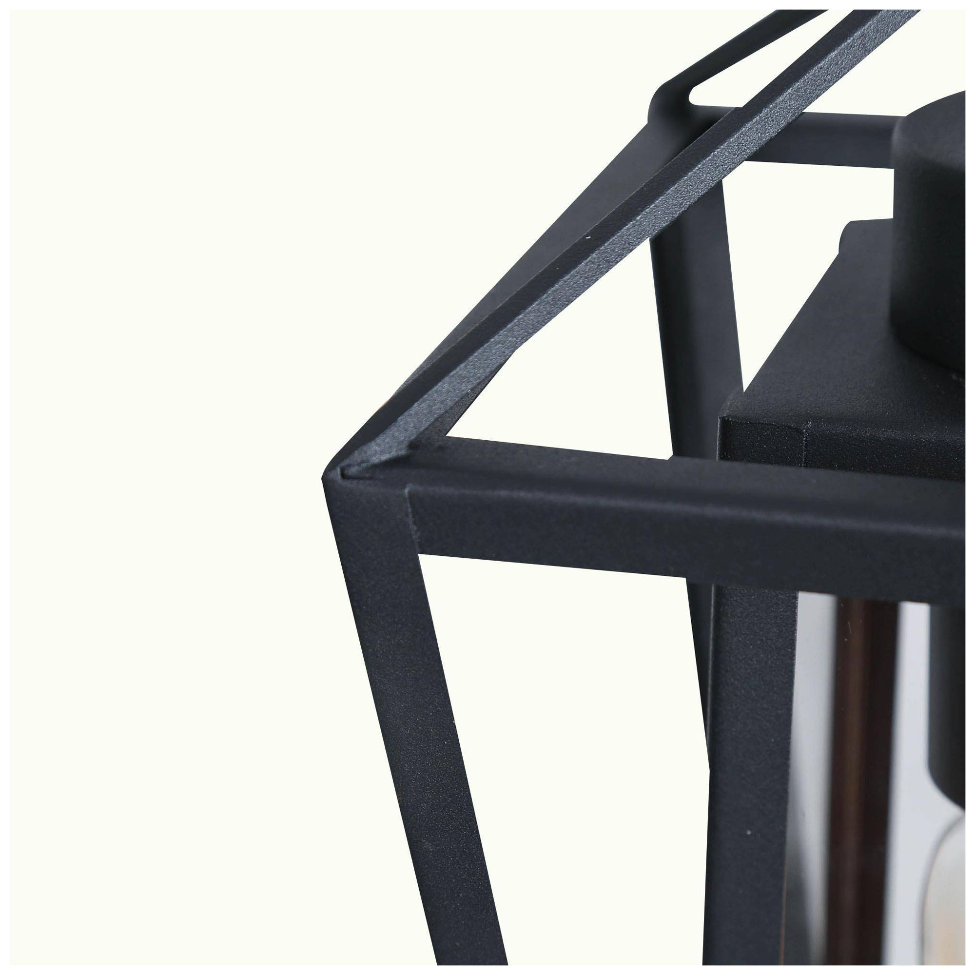Image 4 1-Light 6.1"W Geometric Black Pendant Lights more views