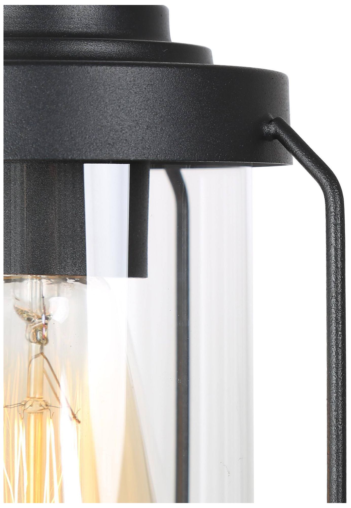 Image 5 1-Light 6.3"W Cylinder Brushed Black Pendant Lights more views
