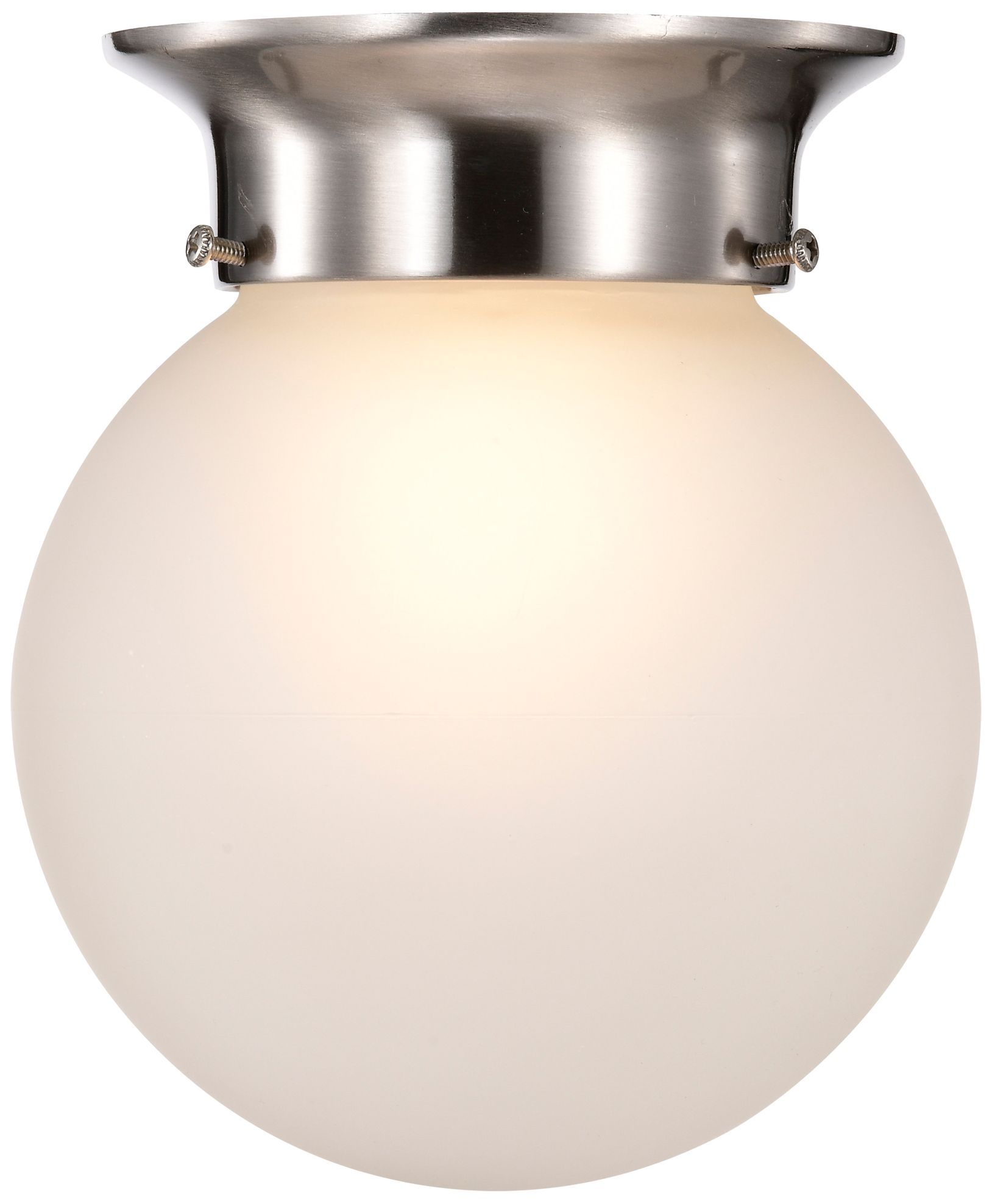 Image 3 1 Light; 6 in.; Ceiling Mount with Frosted White Glass more views