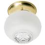 1 Light - 6" - Ceiling - Clear Bottom Squat Ball - Polished Brass Fini