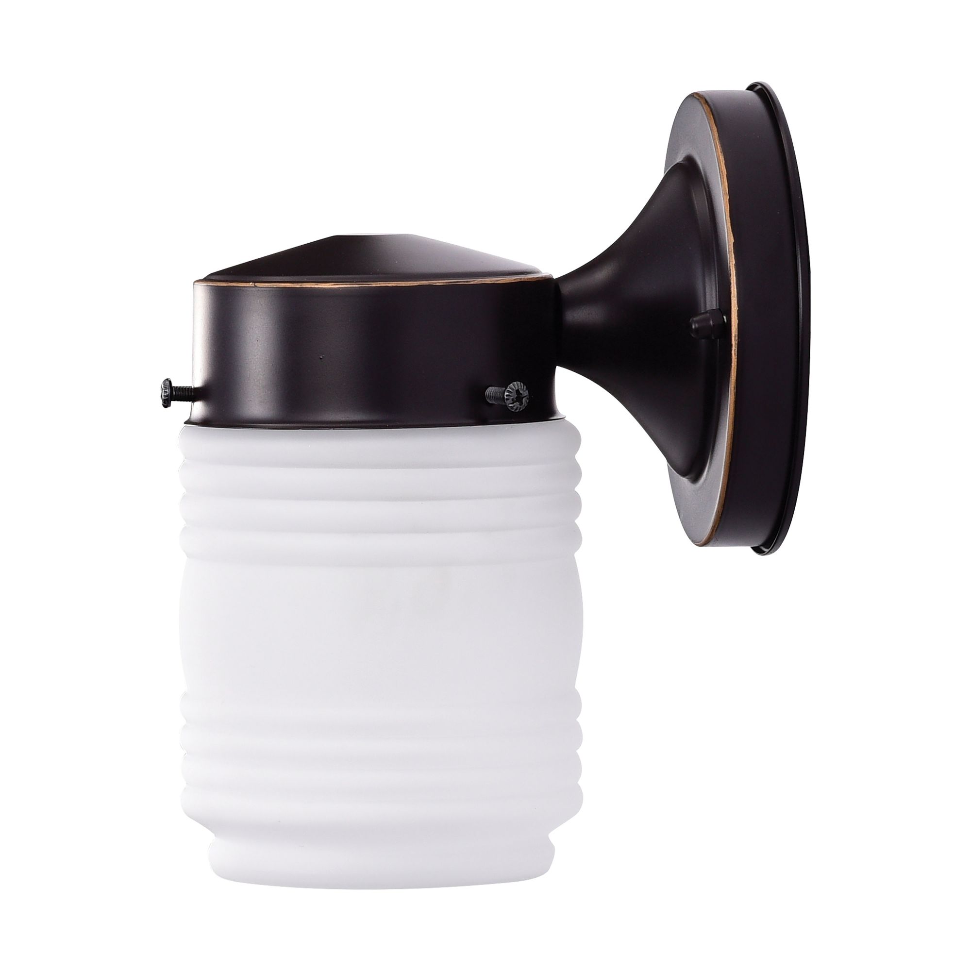 Image 5 1 Light; 6 Inch; Porch; Wall; Mason Jar; Mahogany Bronze Finish more views