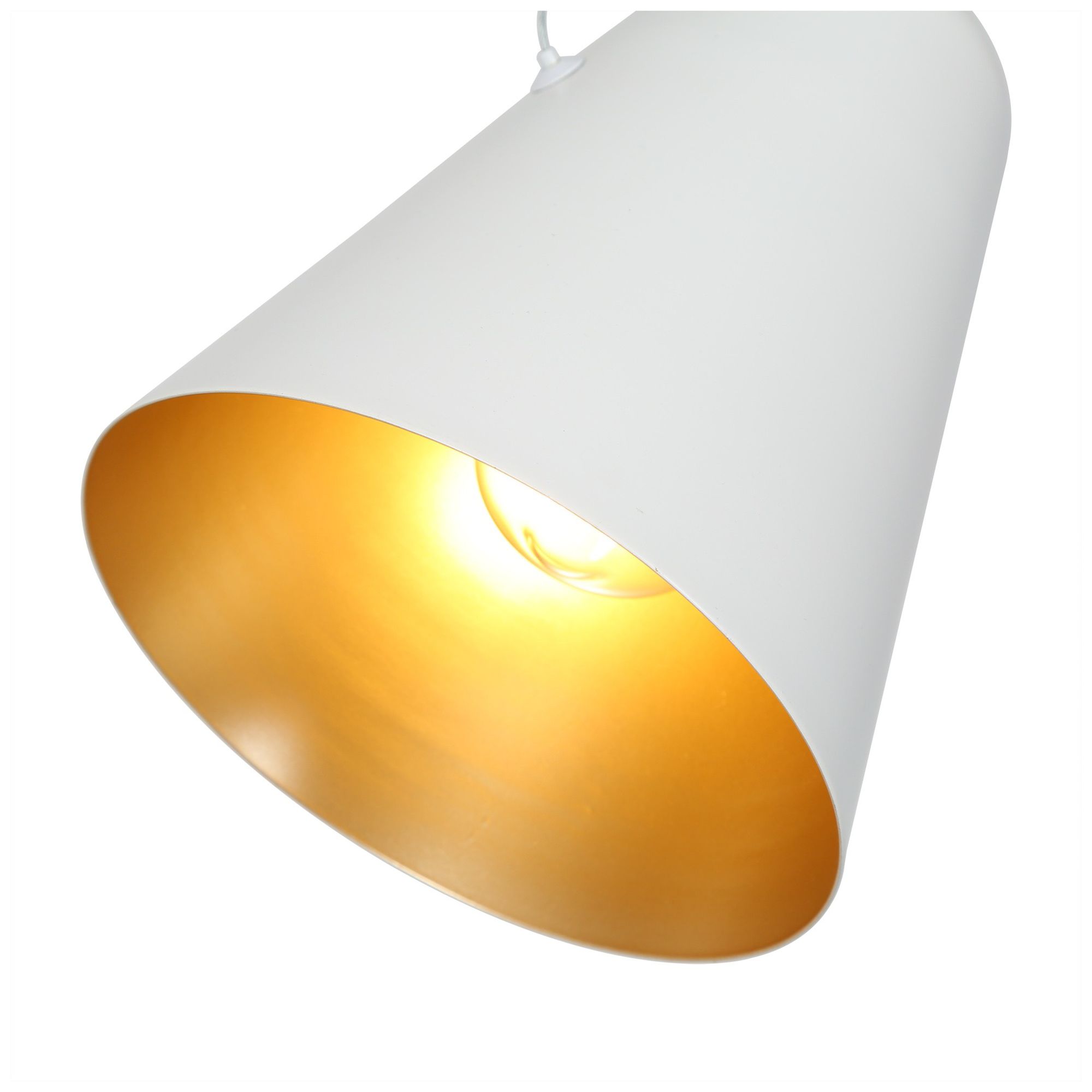 Image 2 1-Light 7.1"W Bell Flat White Pendant Light more views