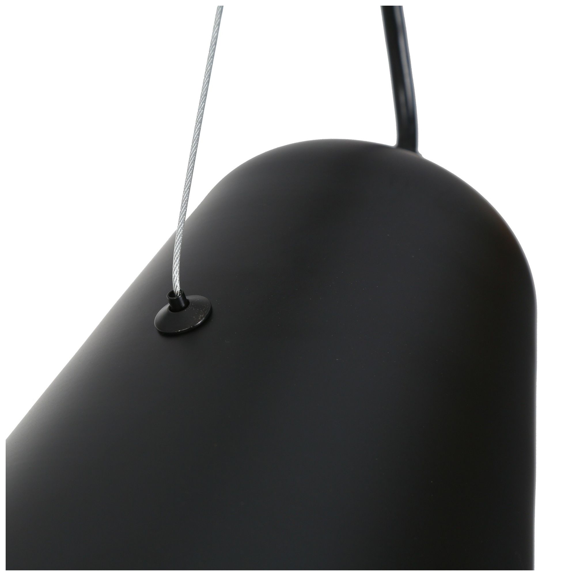 Image 2 1-Light 7.1"W Bell Matt Black Pendant Lights more views