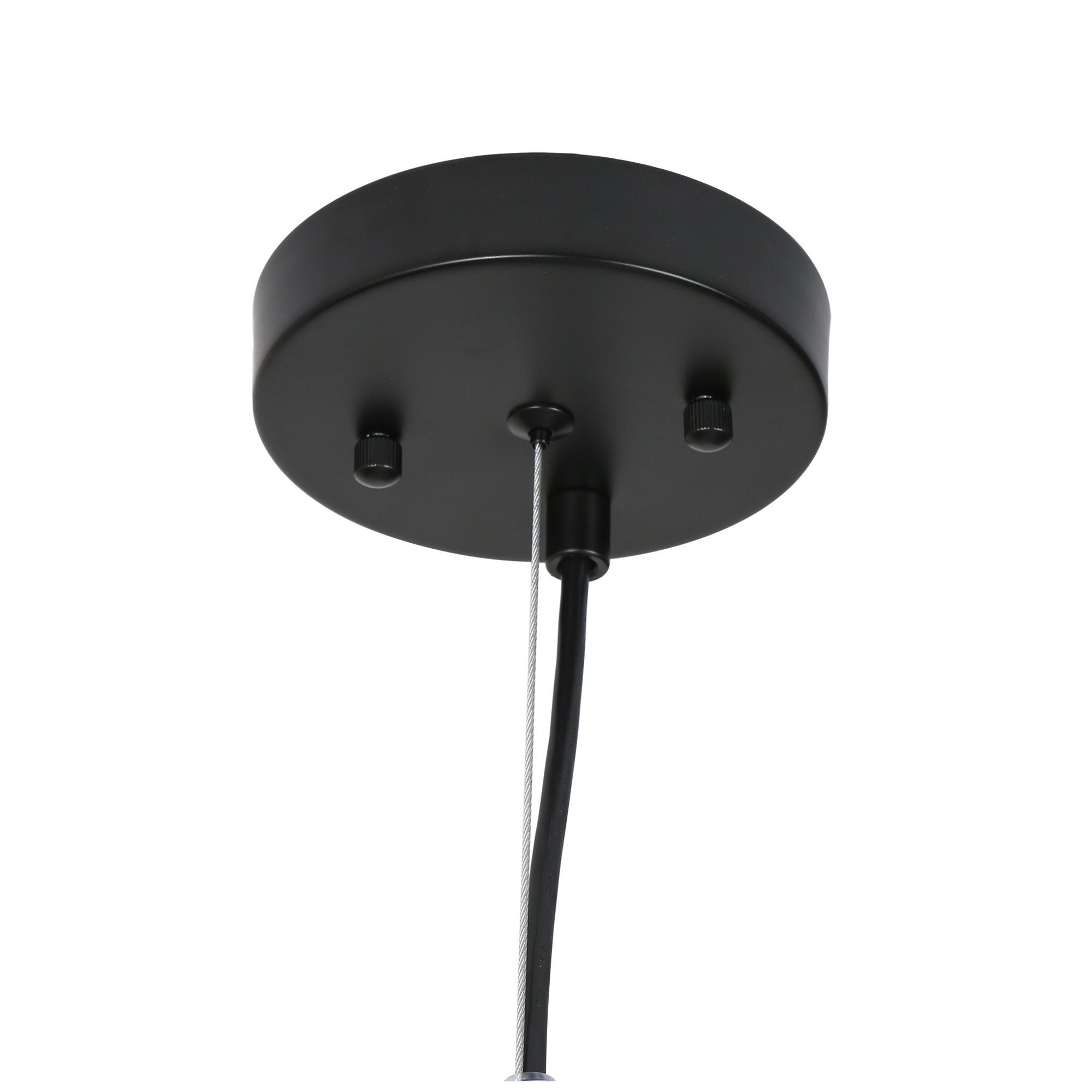 Image 3 1-Light 7.1"W Bell Matt Black Pendant Lights more views
