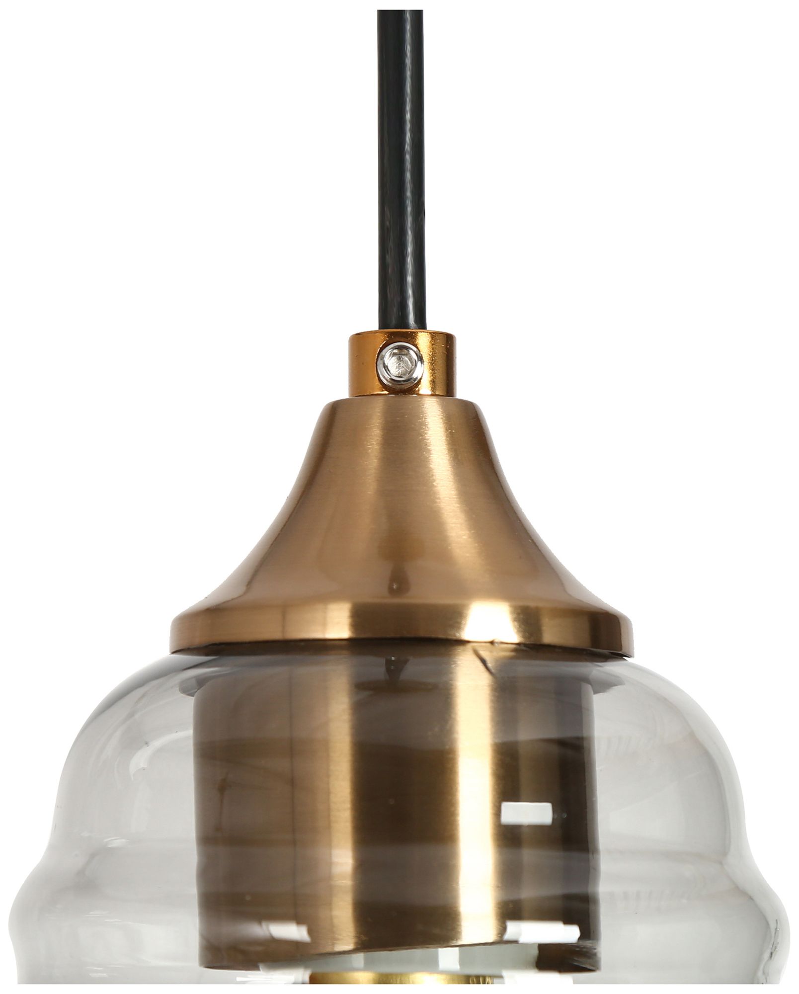 Image 3 1-Light 7.9"W Jar Plated Brass Pendant Lights more views
