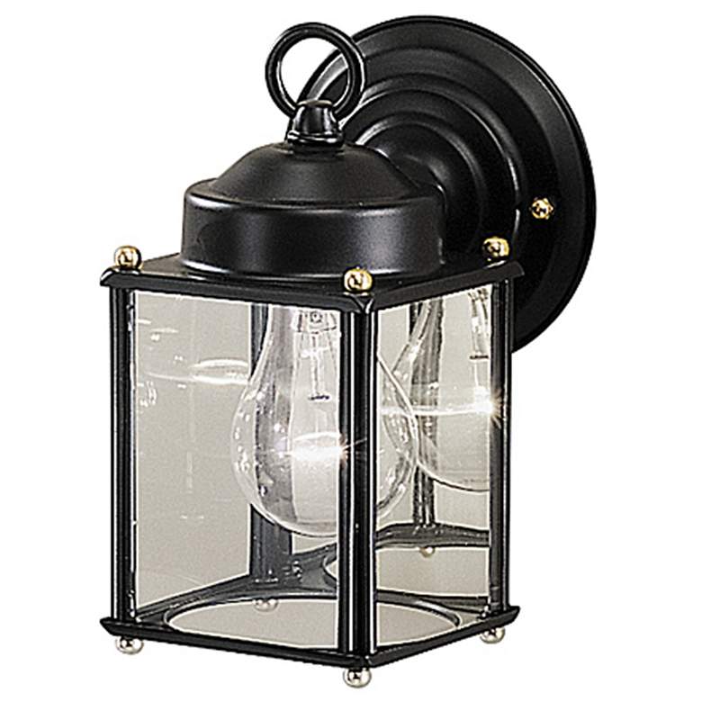 Image 1 1-Light 8.25-in Black Outdoor Wall Light