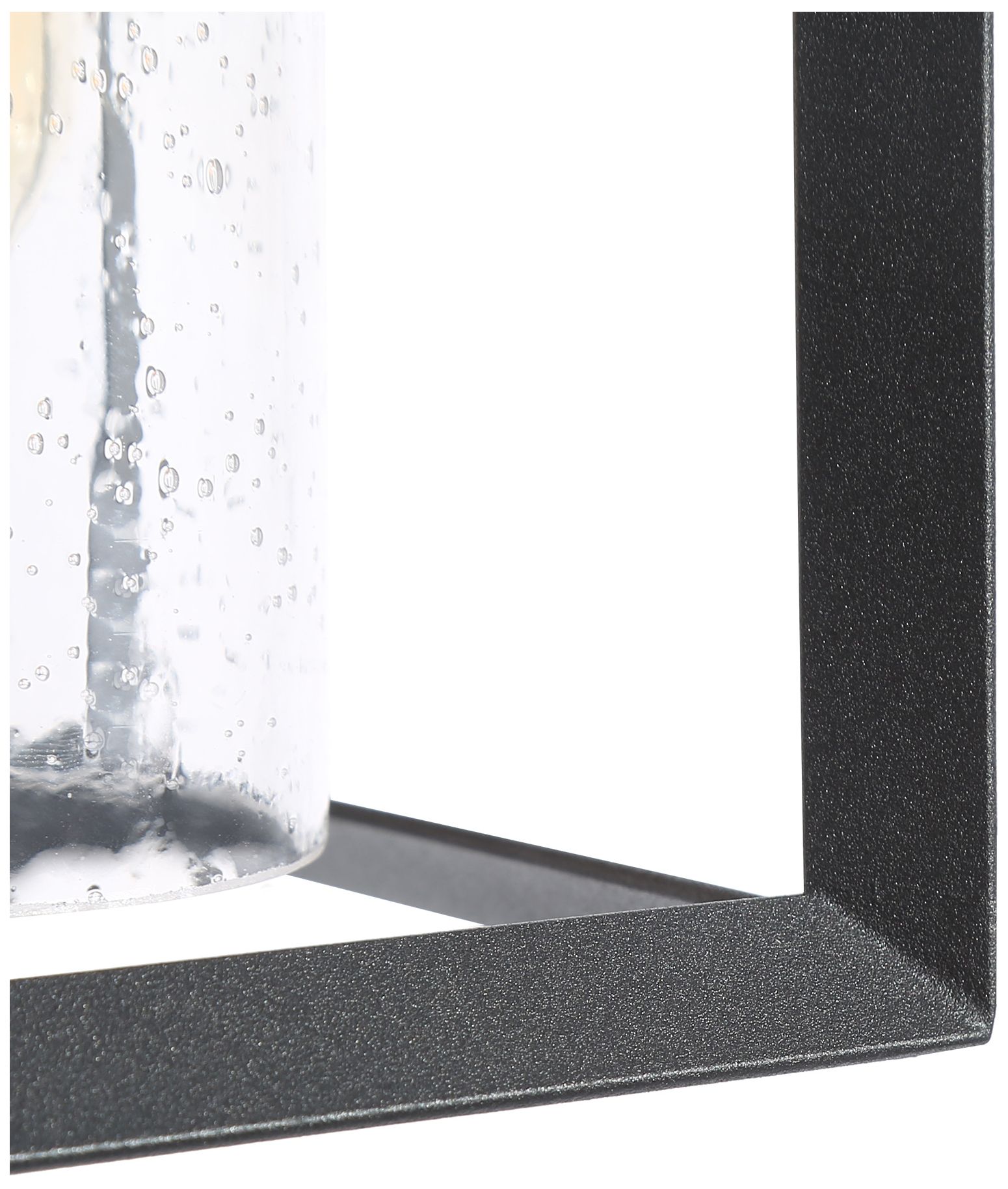 Image 4 1-Light 9.1"H Rectangle Black Wall Lamp more views