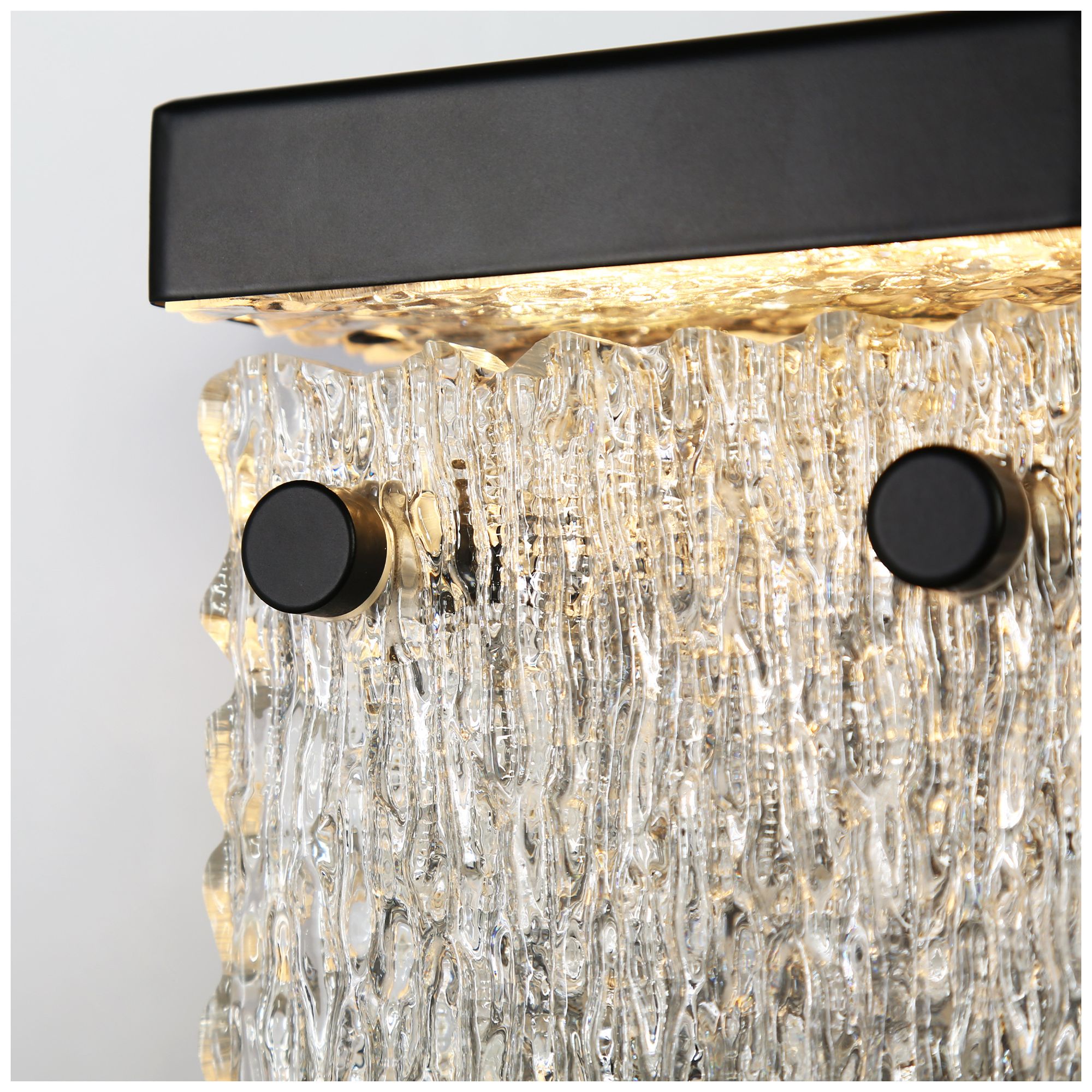Image 2 1-Light 9.8"H Rectangle Matt Black Wall Lamp more views