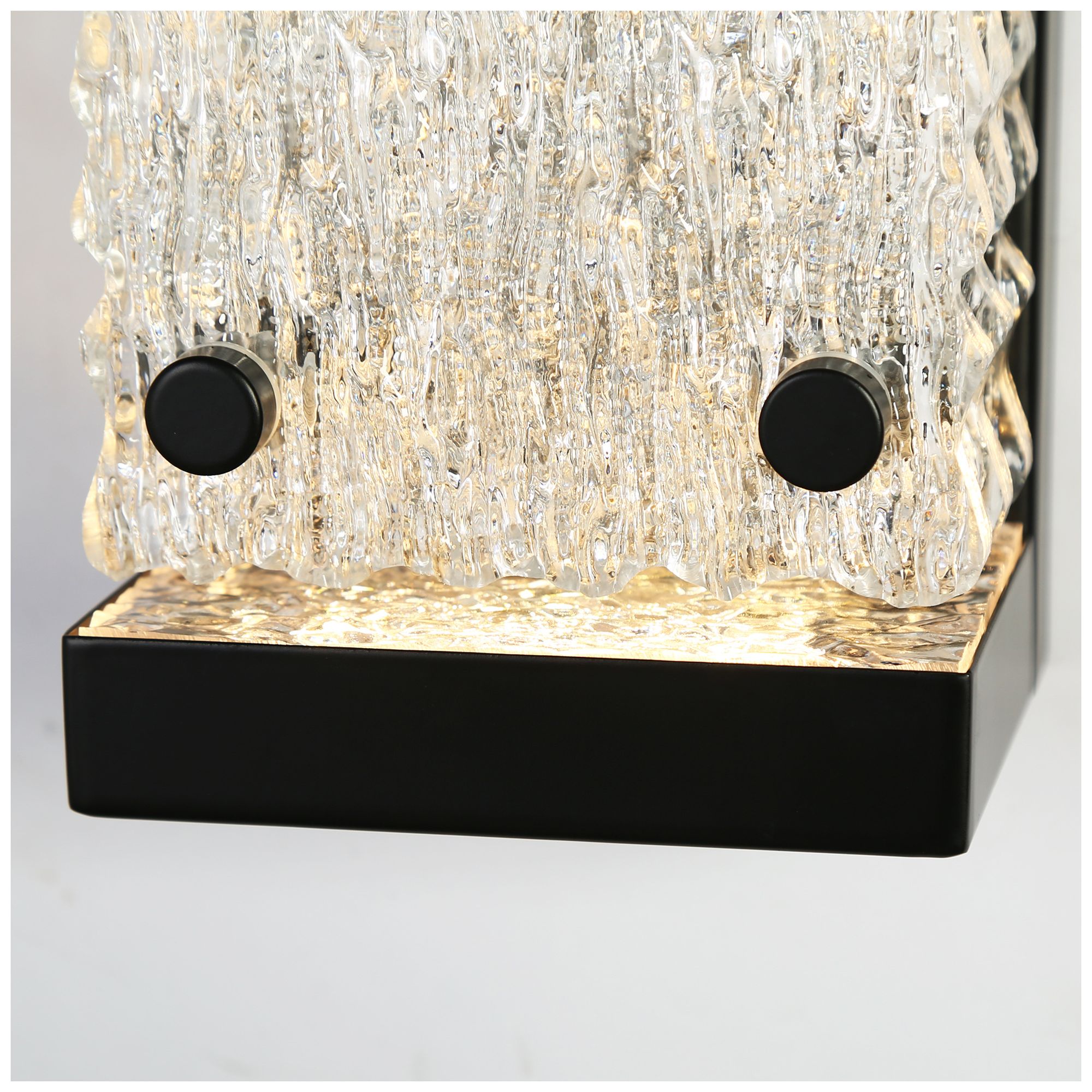 Image 3 1-Light 9.8"H Rectangle Matt Black Wall Lamp more views