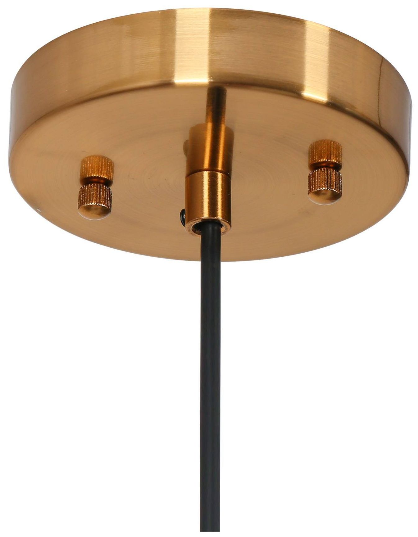 Image 4 1-Light 9.8"W Dome Flat Black and Gold Foil Pendant Lights more views
