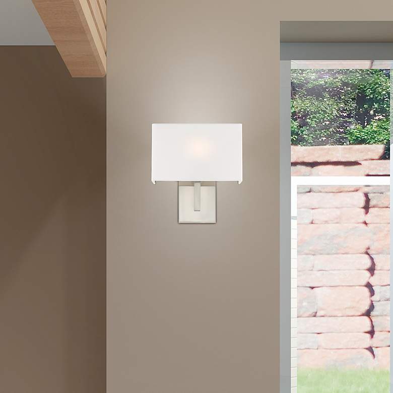 Image 7 1 Light ADA Brushed Nickel Wall Sconce more views