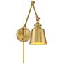 1_1-Light Adjustable Wall Sconce in Natural Brass (Set of 2)