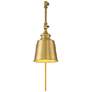 3_1-Light Adjustable Wall Sconce in Natural Brass (Set of 2) more views