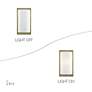 7_1 Light Antique Brass ADA Sconce with Hand Crafted Off-White Fabric Shade more views