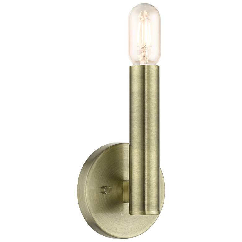 Image 1 1 Light Antique Brass ADA Sconce