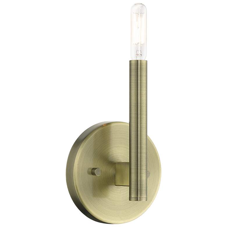 Image 1 1 Light Antique Brass ADA Sconce