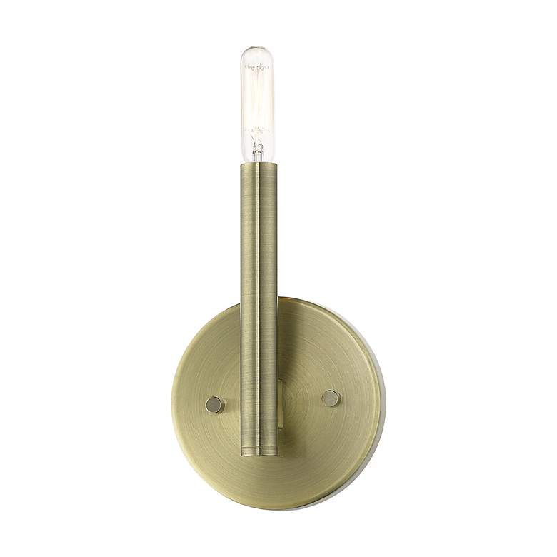 Image 5 1 Light Antique Brass ADA Sconce more views