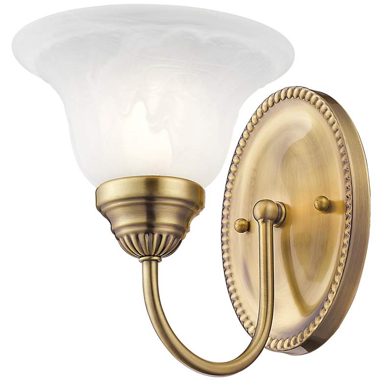 Image 4 1 Light Antique Brass Bath Vanity more views