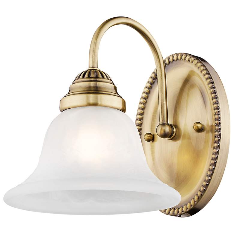 Image 5 1 Light Antique Brass Bath Vanity more views