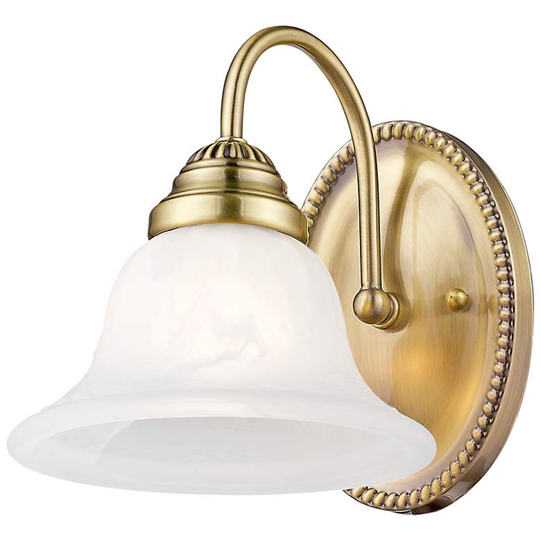 Image 6 1 Light Antique Brass Bath Vanity more views