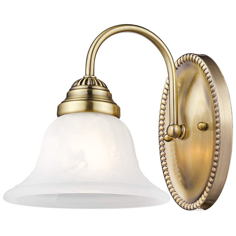 Image 7 1 Light Antique Brass Bath Vanity more views