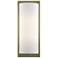 1 Light Antique Brass Large ADA Sconce with Off-White Shade